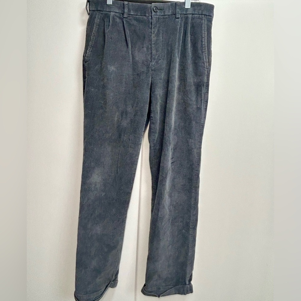 Men's Grey Corduroy Pants